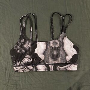 Alo Marble Print Sports Bra